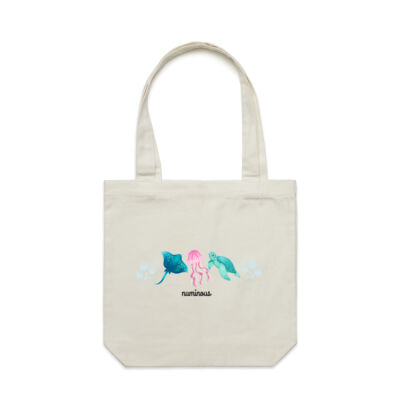 Numinous sea creatures tote bag Thumbnail