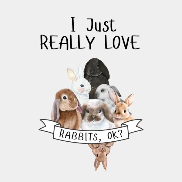 Rabbit lover tshirt design Thumbnail