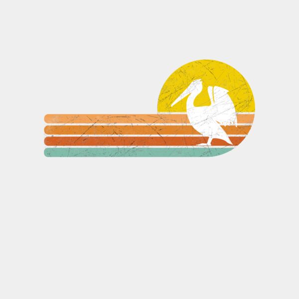 white pelican design male Thumbnail